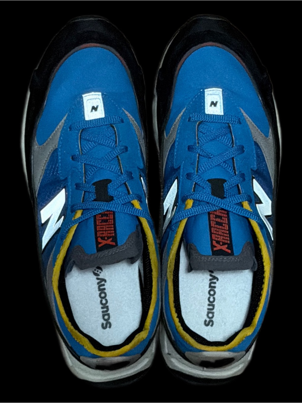 New Balance X-RACER Men’s size 10.5 Blue & Yellow Runners GUC - Picture 8 of 13